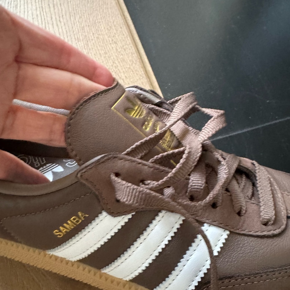 Adidas Earth Brown and White Samba Sneakers Women’s size 9 - Picture 8 of 13